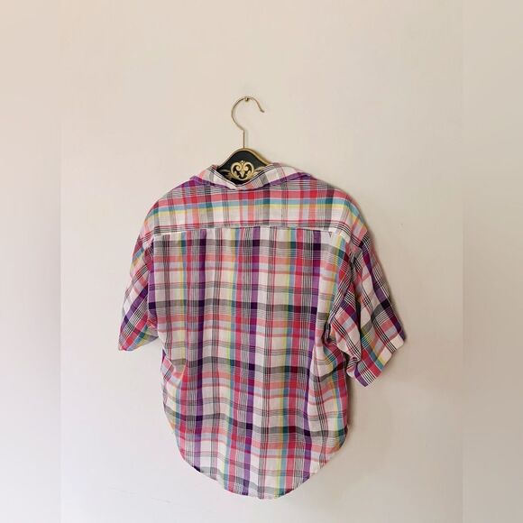 Vintage women’s plain button down top | 70’s oversized top | size 12 - Picture 5 of 6